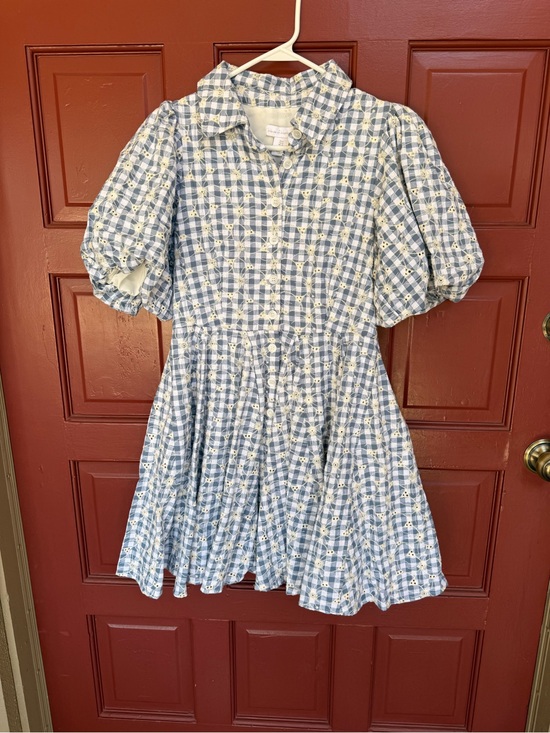 House of Harlow 1960 Dresses & Skirts - NWT house of Harlow 1960 Gingham Puff-Sleeve mini Dress